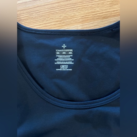 Tommie Copper Lower Back Support Tank Womens 2XL Black Copper Znergy Compression - Picture 6 of 9